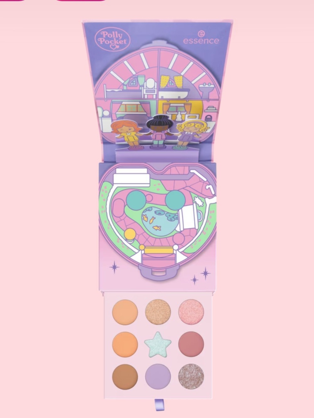 NWT Essence & Polly Pocket Eyeshadow Palette Take Me To Pollyville